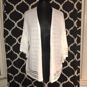 White Sweater Ruby Rd. woman 2x